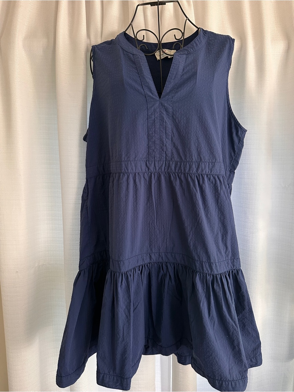 Vineyard Vines Navy Tiered Tunic Dress